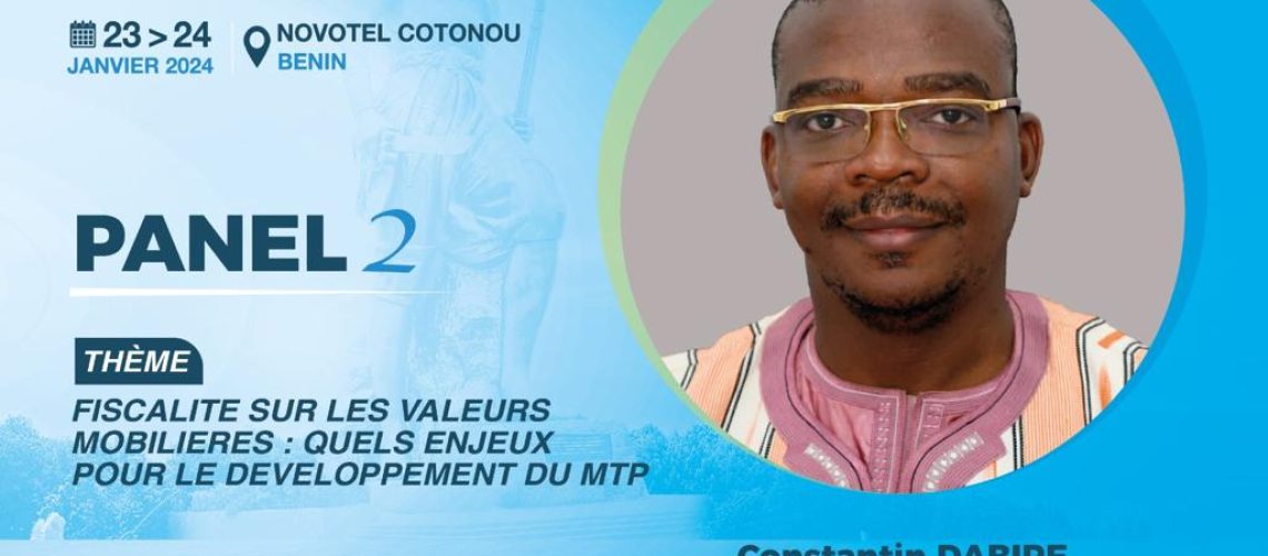 Dr Constantin DABIRE, pour le Panel 2 ce mercredi janvier 2024